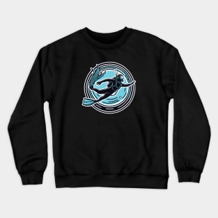 Scuba Diving Diver Crewneck Sweatshirt